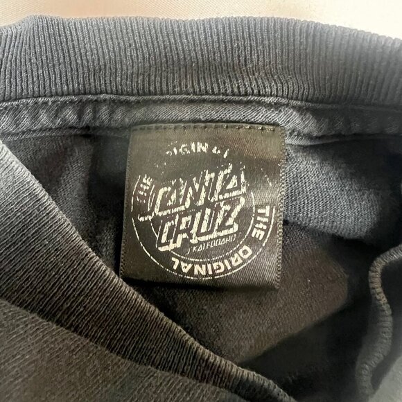 Santa Cruz Skateboards Short Sleeve Graphic T Shirt Black Size Medium - Picture 6 of 11